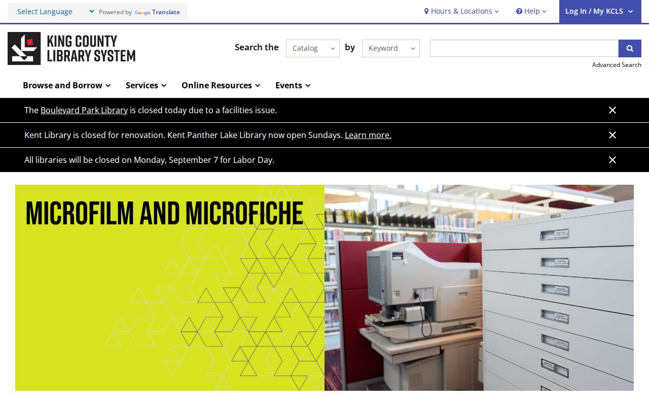 KCLS microfilm sources for Issaquah city directory research